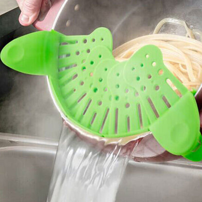 Universal Silicone Clip-on Pan Pot Strainer