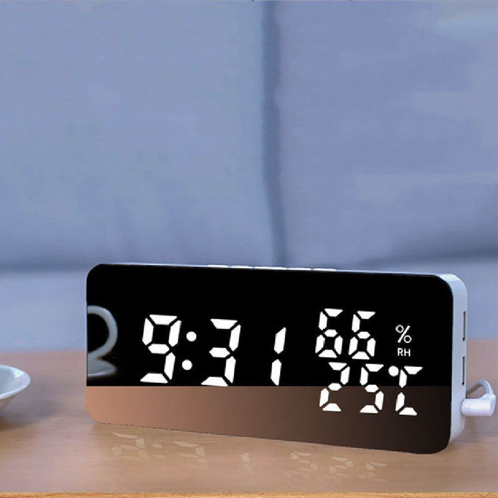 Creative Mobile Phone Charging Mirror Clock