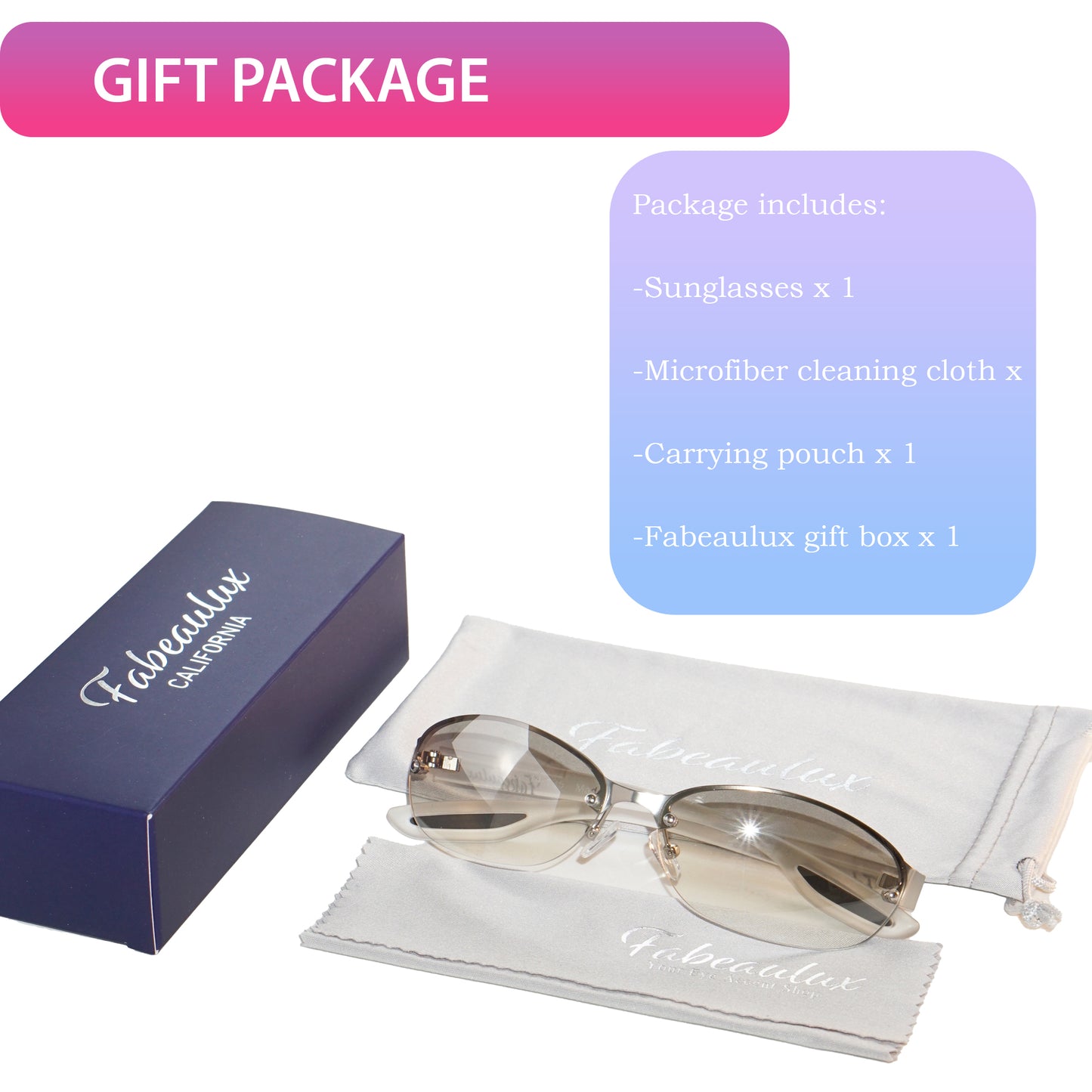 Best Rimless  Wrap Sunglasses For Small Face, Clear Mirror Wrap Around For Women, Clear Frame