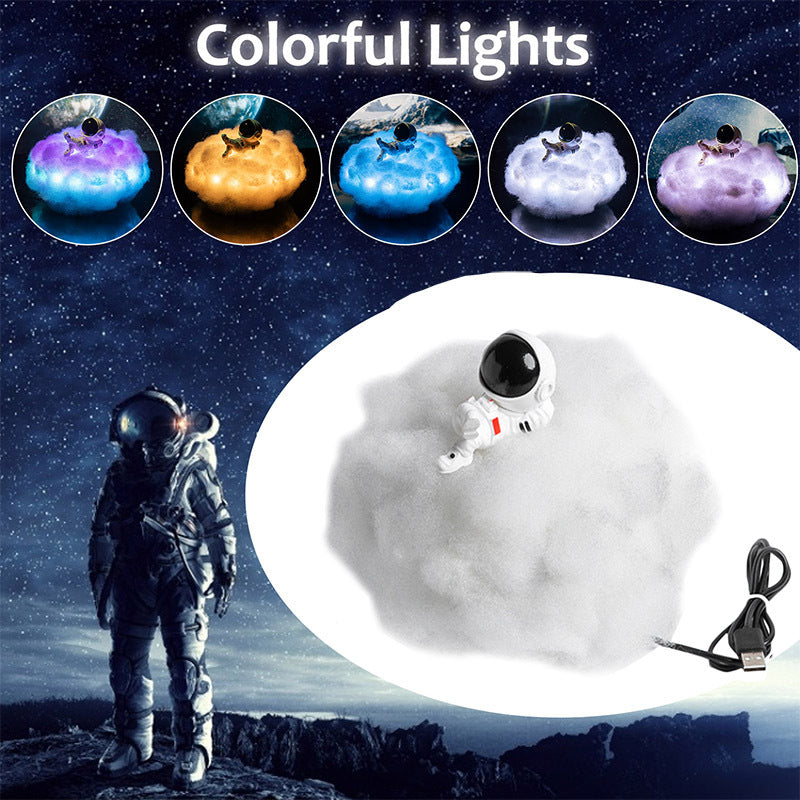 LED Colorful Clouds Astronaut Lamp