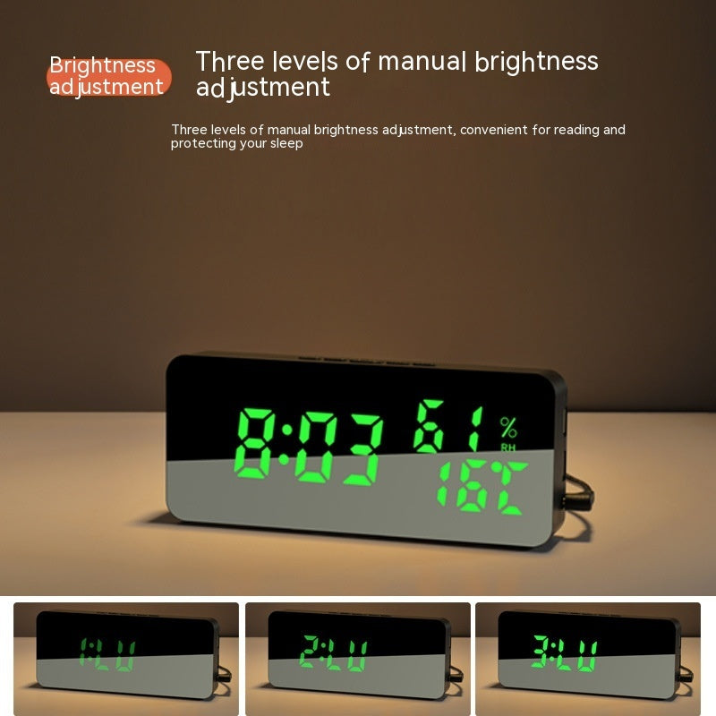 Creative Mobile Phone Charging Mirror Clock