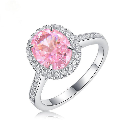 Rosé Halo Delight Ring