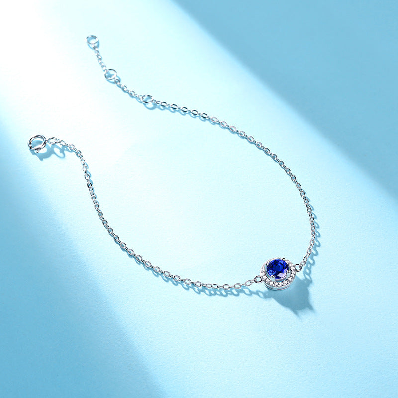 Enchantment Radiant Sapphire Daisy Bracelet