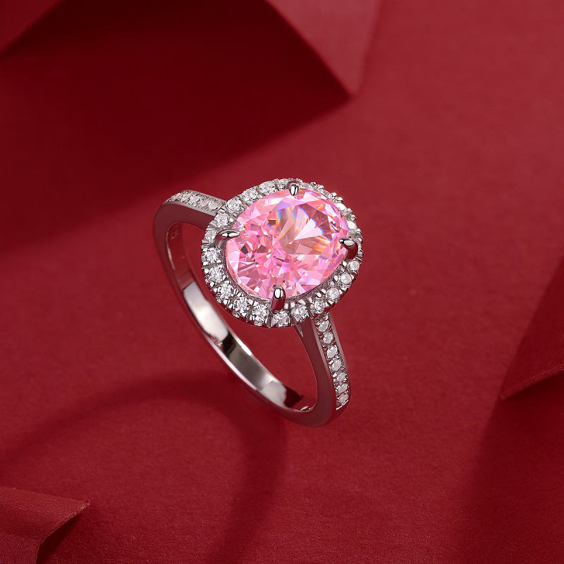 Rosé Halo Delight Ring