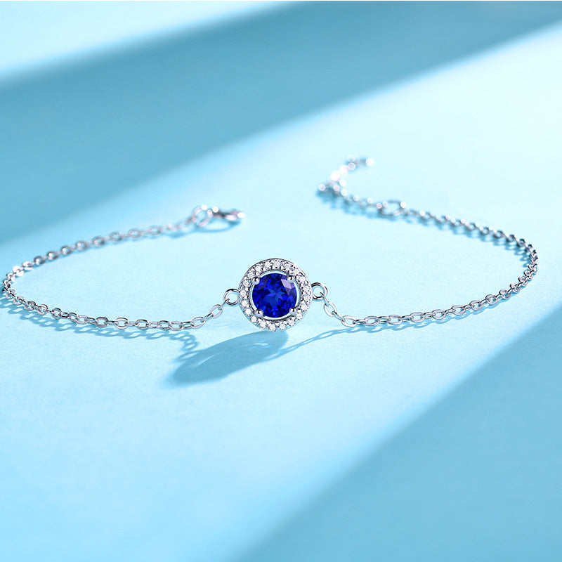 Enchantment Radiant Sapphire Daisy Bracelet