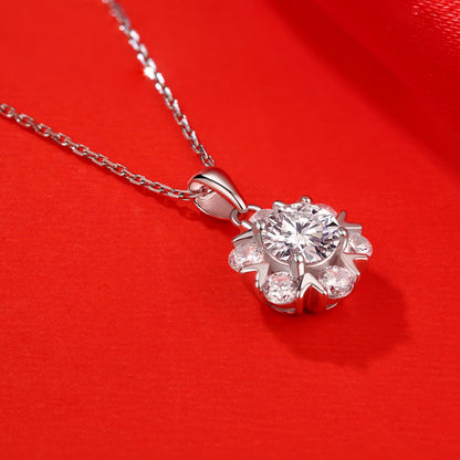 Sparkling Wintery Halo Necklace