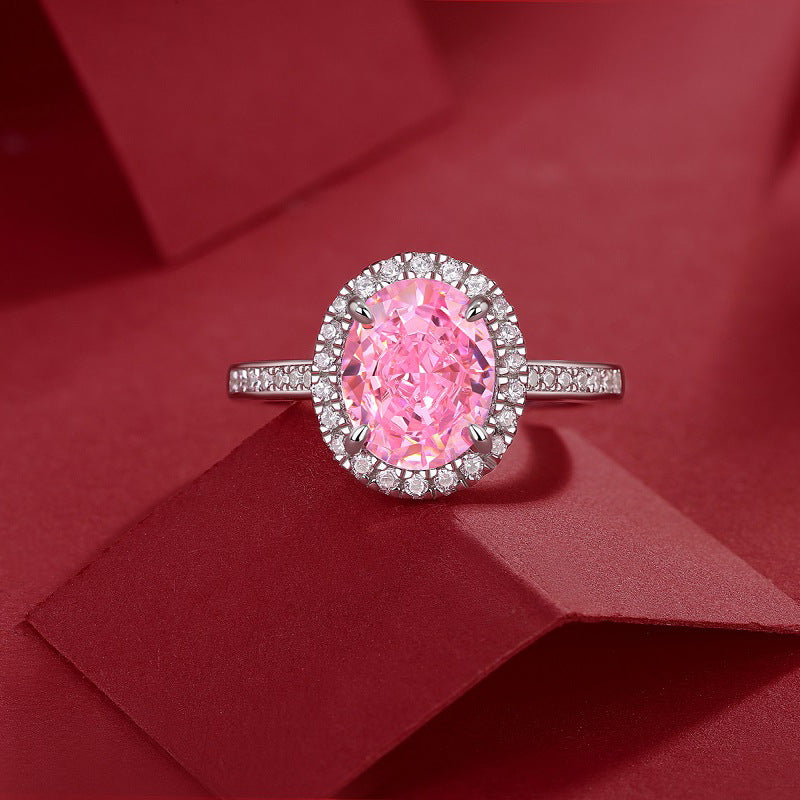 Rosé Halo Delight Ring