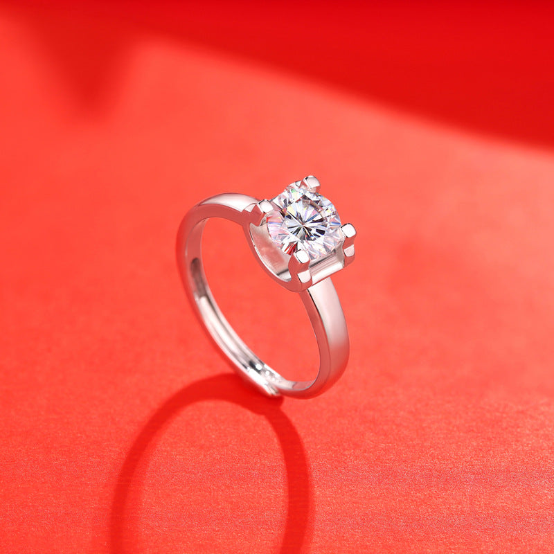 Floating Sway Solitaire Ring