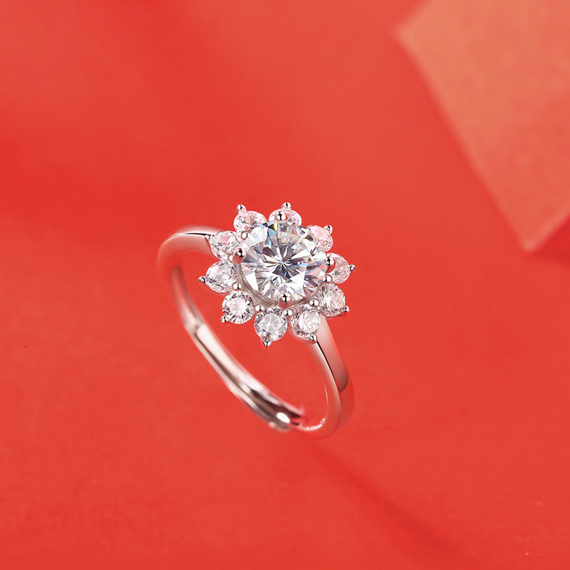 Snowflake Bloom Diamond Ring