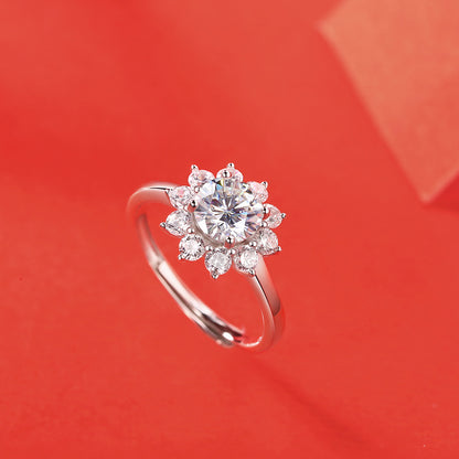 Snowflake Bloom Diamond Ring