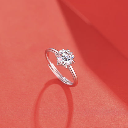 Thorn of Crown Round Solitaire Ring