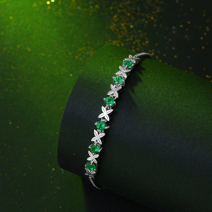 Princess Charm Emerald bracelet