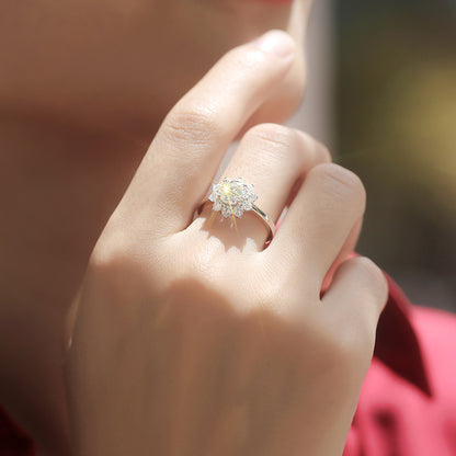 Snowflake Bloom Diamond Ring