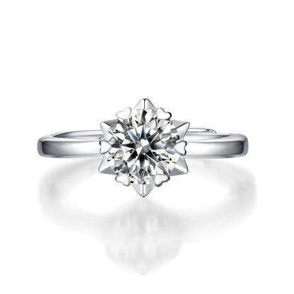 Thorn of Crown Round Solitaire Ring