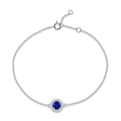 Enchantment Radiant Sapphire Daisy Bracelet