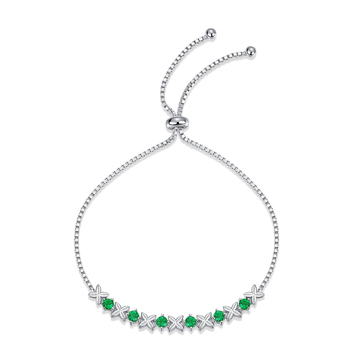 Princess Charm Emerald bracelet