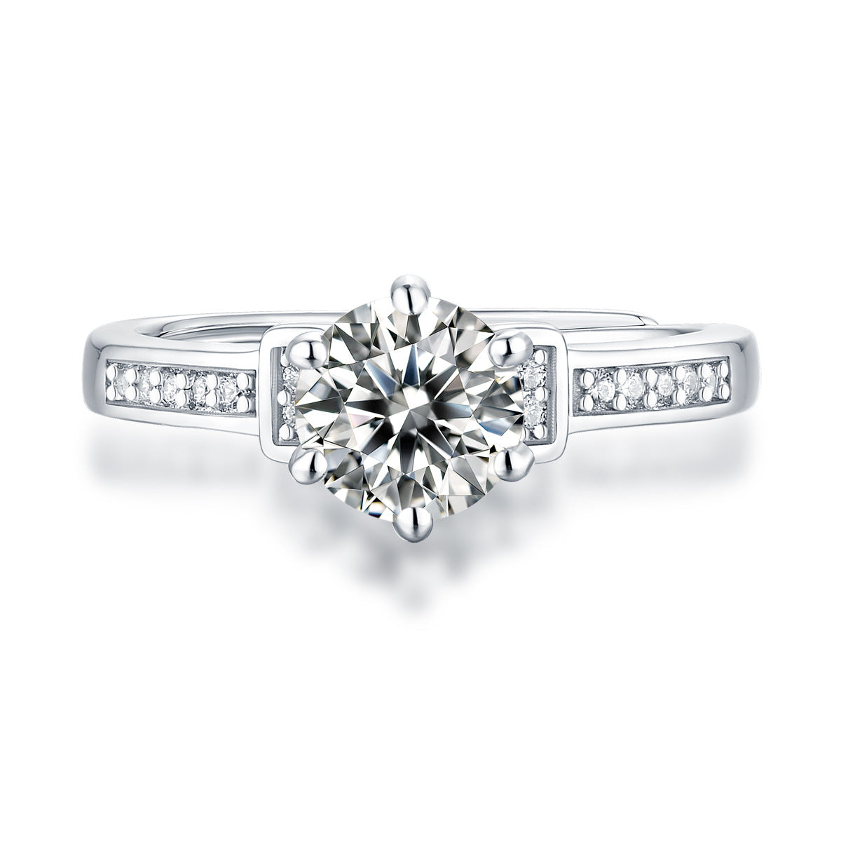 Radiant Bloom Diamond Ring