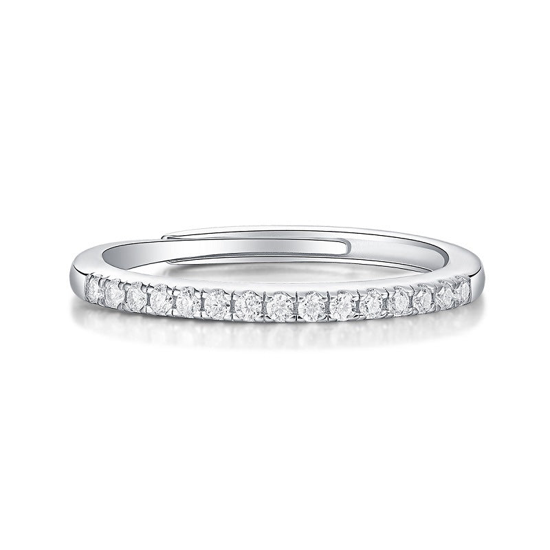 Celestial Crescent Wedding Band