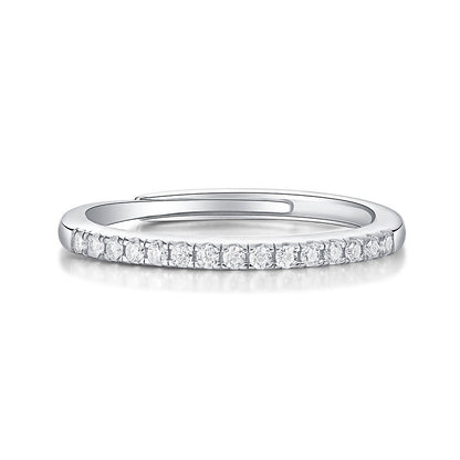 Celestial Crescent Wedding Band