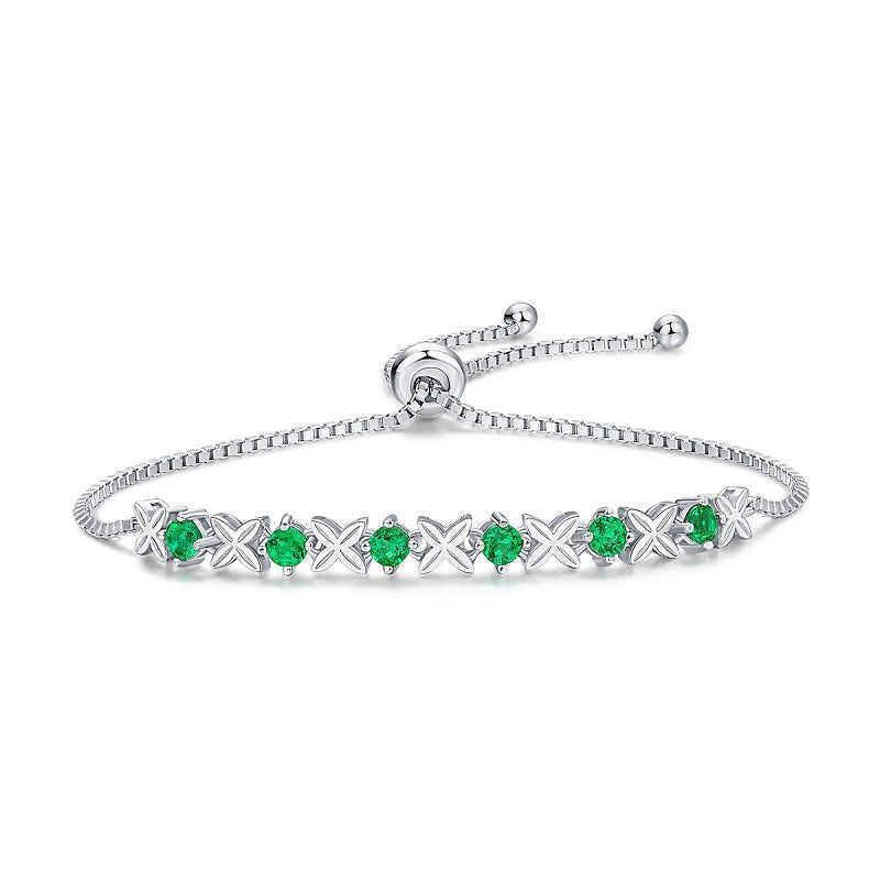 Princess Charm Emerald bracelet