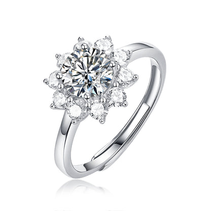 Snowflake Bloom Diamond Ring