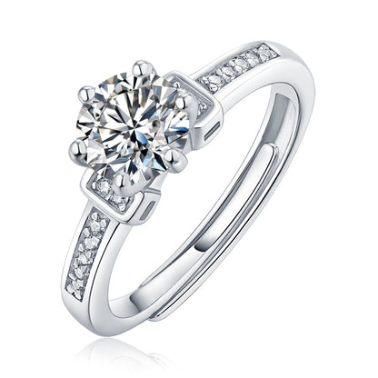 Radiant Bloom Diamond Ring