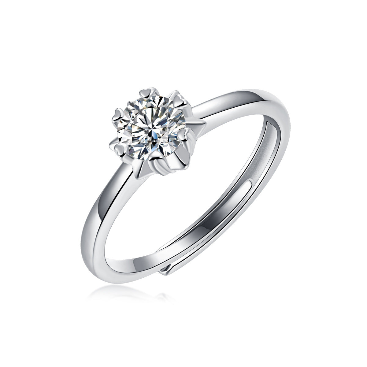 Thorn of Crown Round Solitaire Ring