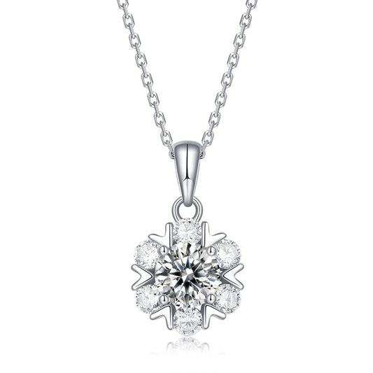 Sparkling Wintery Halo Necklace