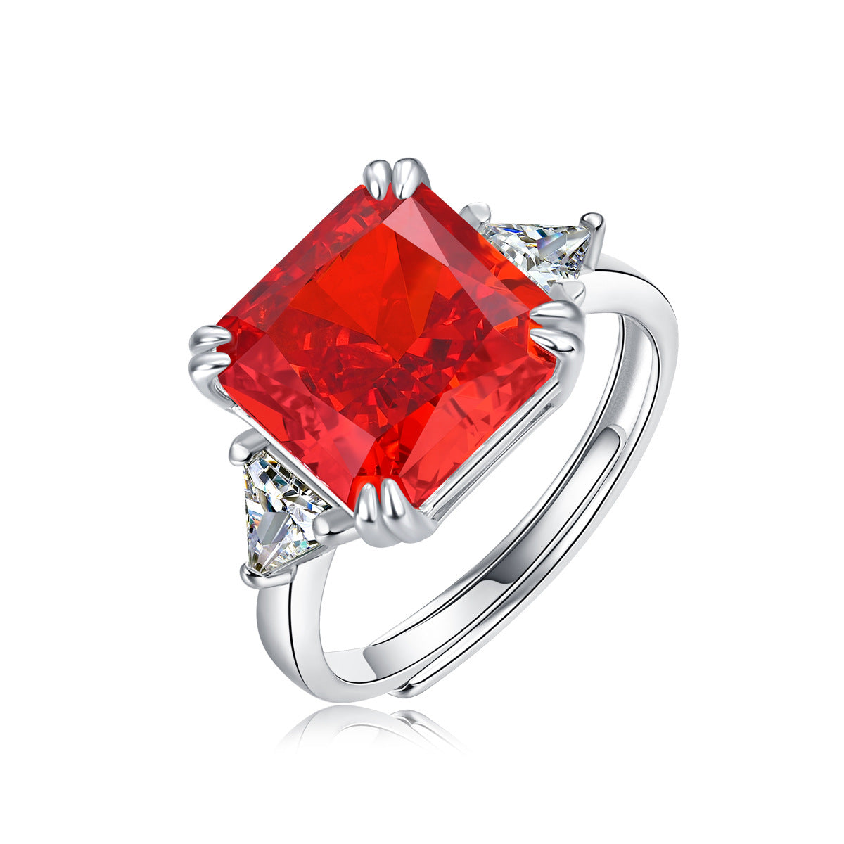 Enchantment Radiant Color Stone Ring